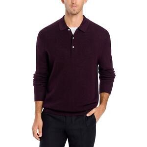 The Men's Store at Bloomingdale's Merino Wool Polo Sweater Raisin Size XXL 0583